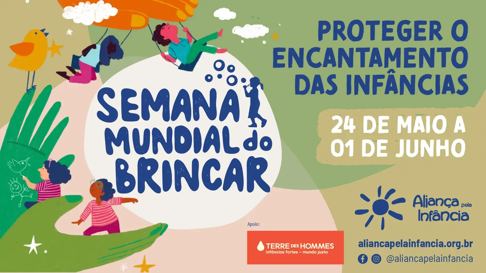 A Semana Mundial do Brincar 2025 convida a proteger o encantamento